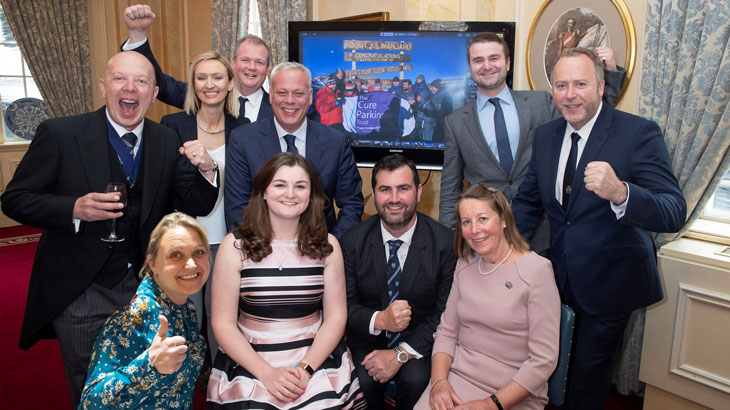 The climbers reunited at the April Court Lunch